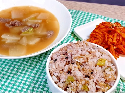 韓国ご飯♪　牛肉と大根のスープ(ソコギムック)